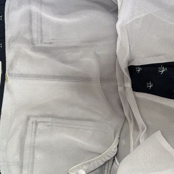 Penguin Swim Trunks Men's 38 Volley 6” Shorts Lined Blue All Over Print‎ Logo - Picture 15 of 16